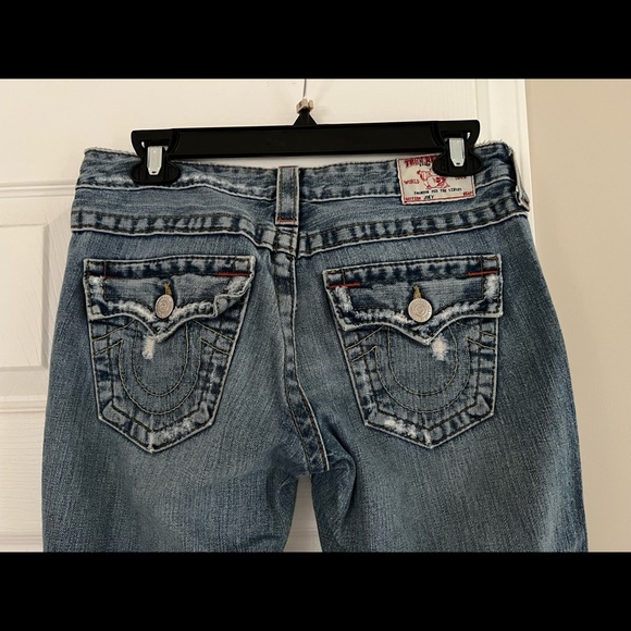 True religion Joey distressed women’s jeans size 25 inseam 28” - Picture 4 of 9